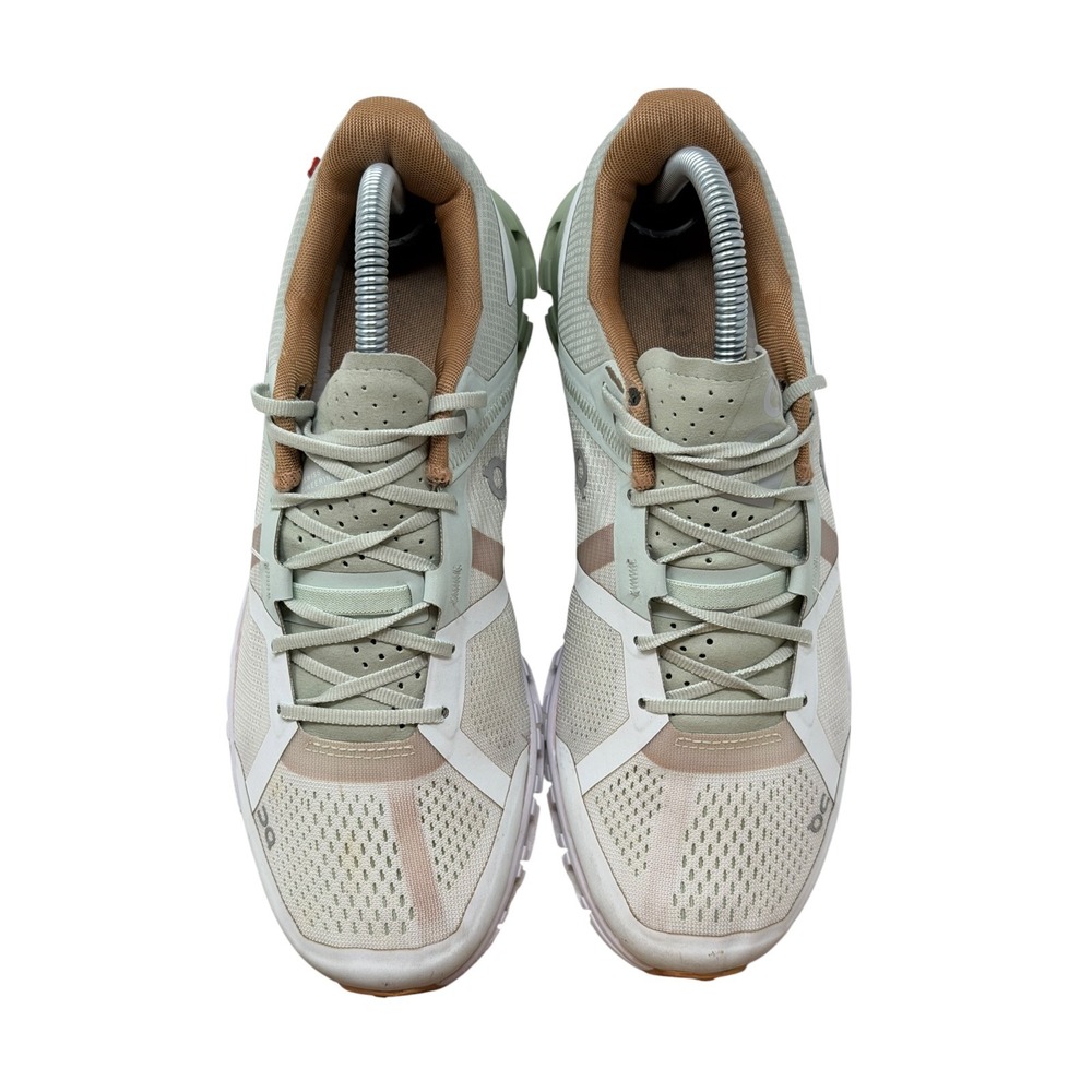 On Running Women's Sneakers in Light Sage, Cream & Tan - Picture 7 of 10
